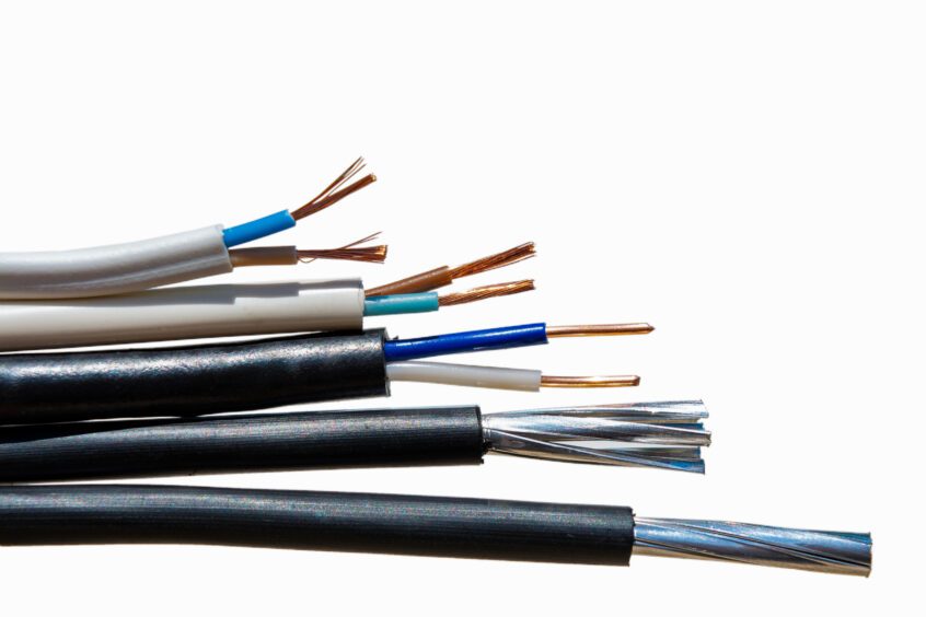 visual image of stripped aluminum wires