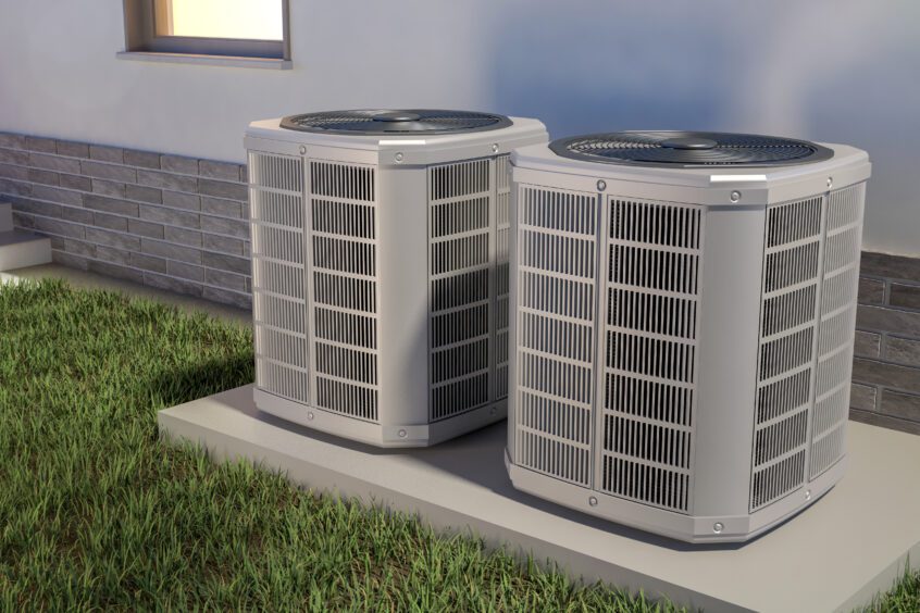 visual image of AC units