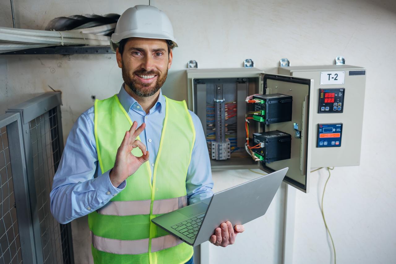 Electrical safety officer at whole-house electrical safety inspection